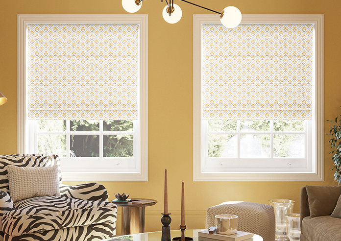 Chatsworth, Saffron - Motorised Roman Blind - Image 3